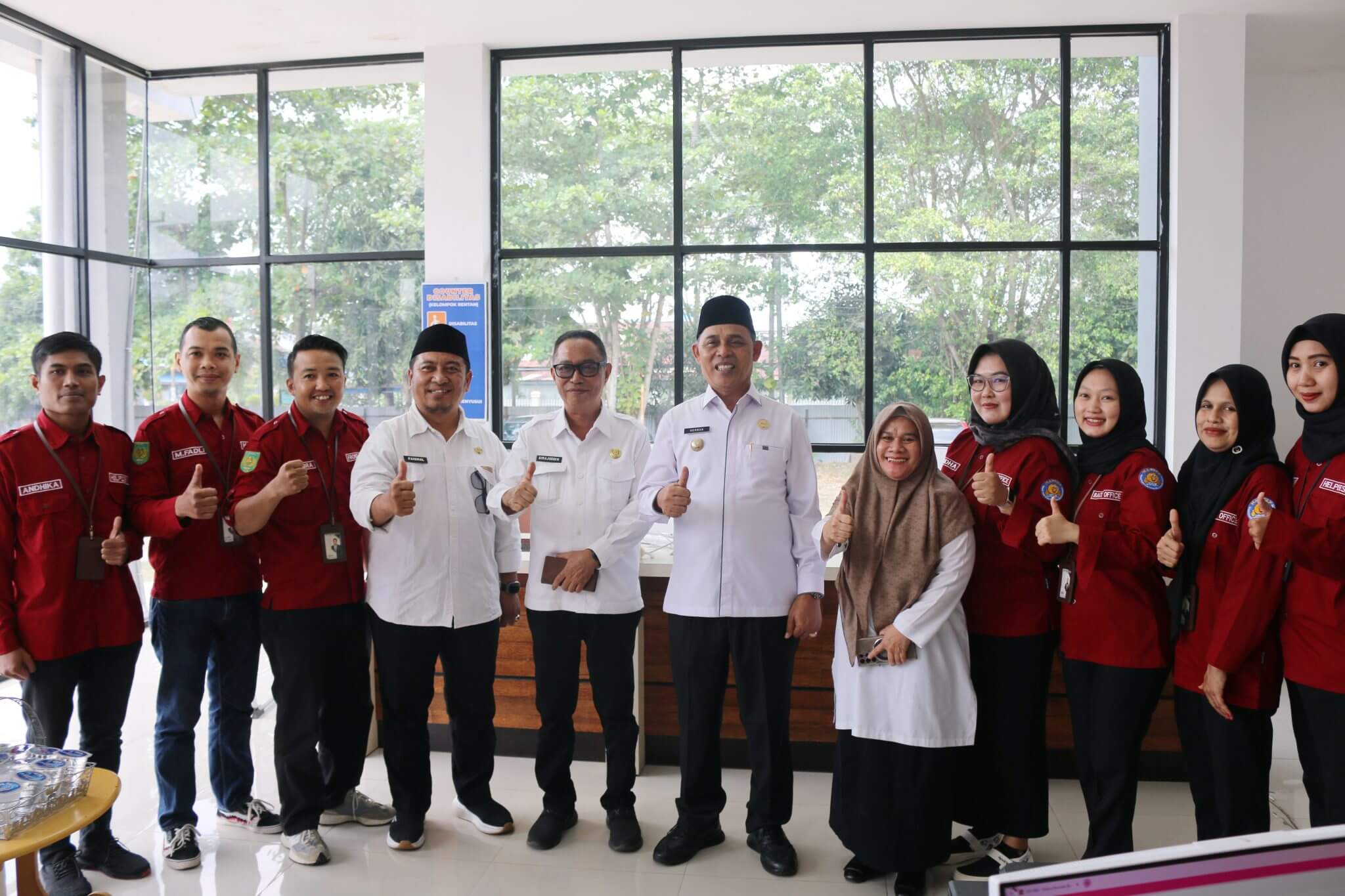 BUPATI INDRAGIRI HILIR TINJAU KESIAPAN MAL PELAYANAN PUBLIK